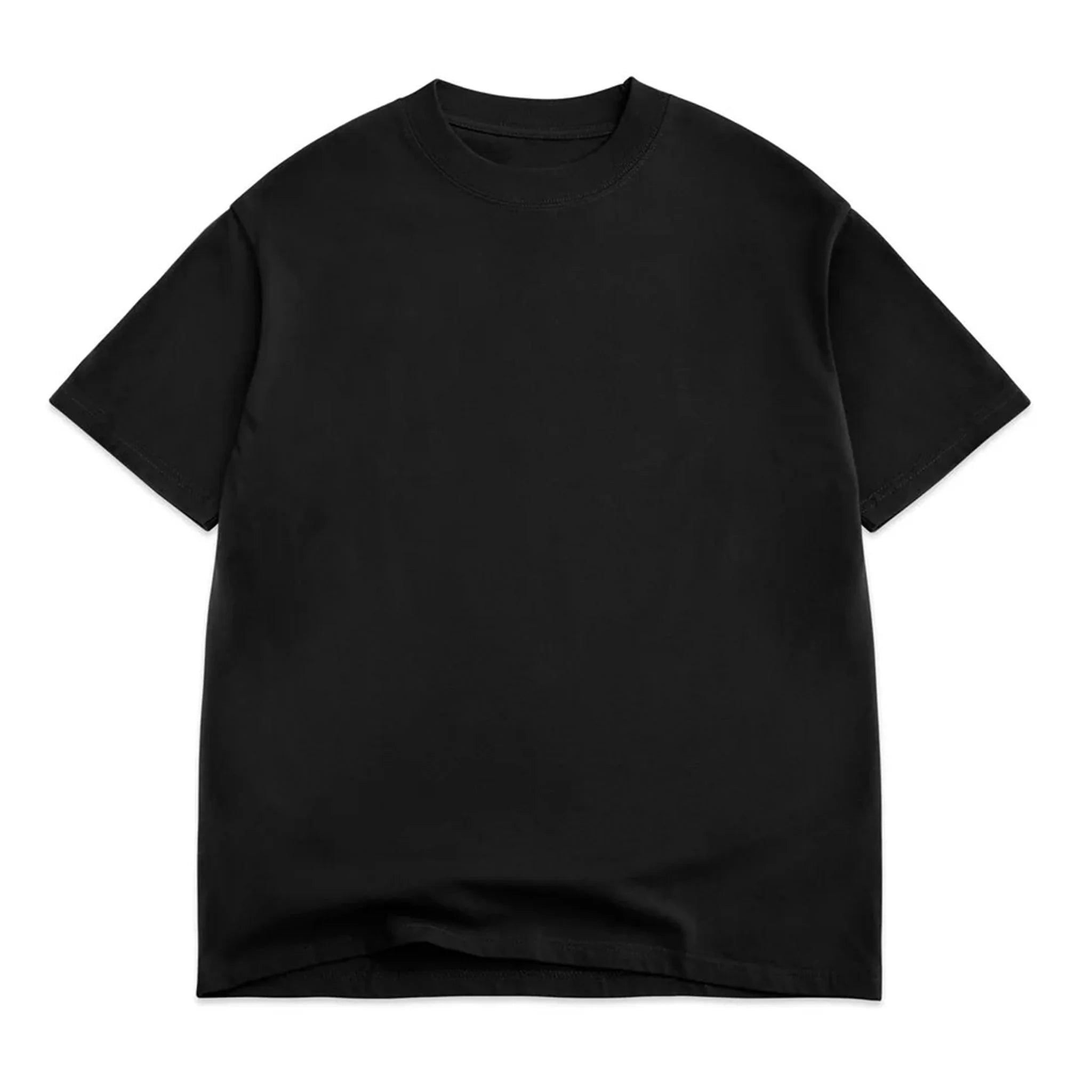 Oversized Box S/S Tee 7.5oz, carbon black, front view